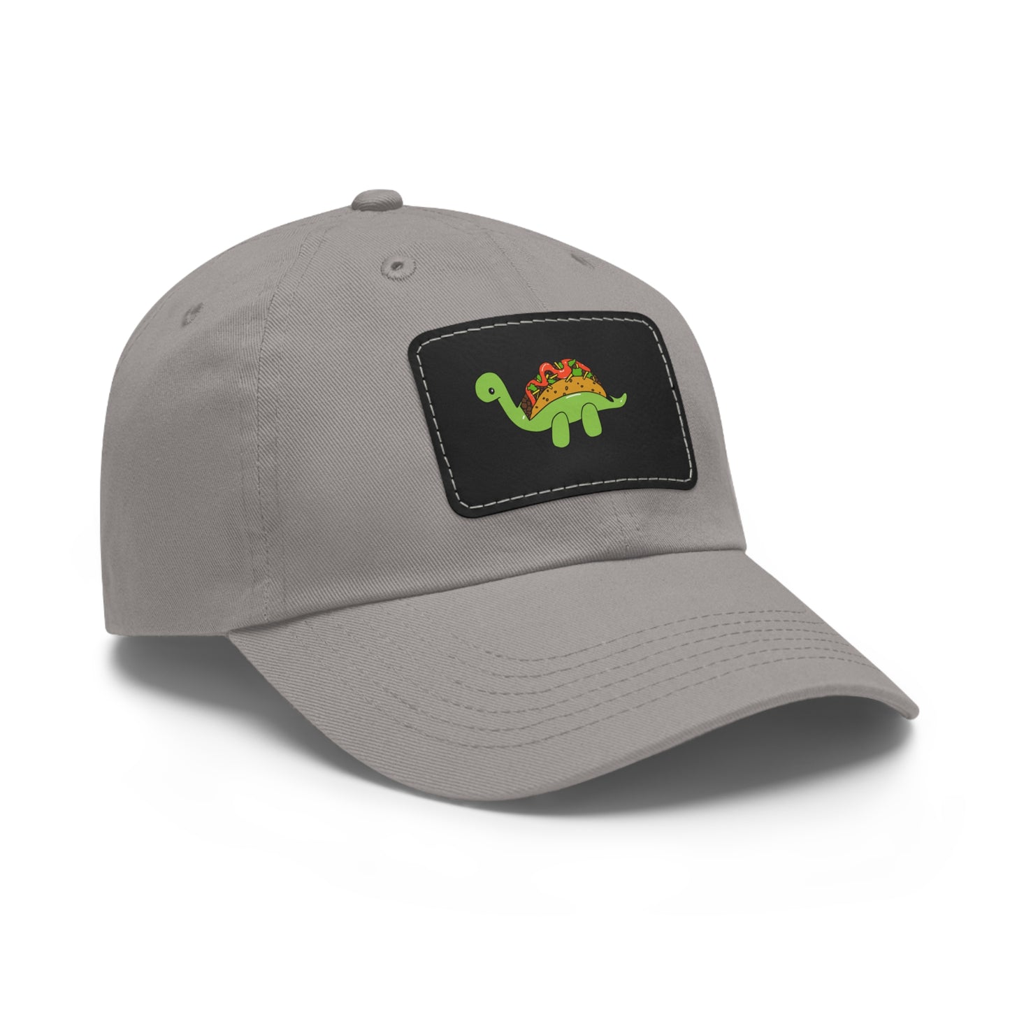 Dad Hat with Leather Dino Taco Patch