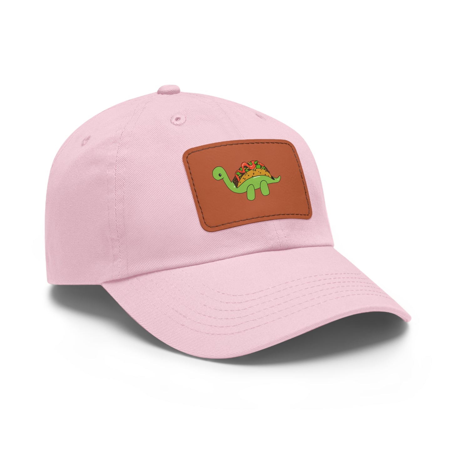 Dad Hat with Leather Dino Taco Patch