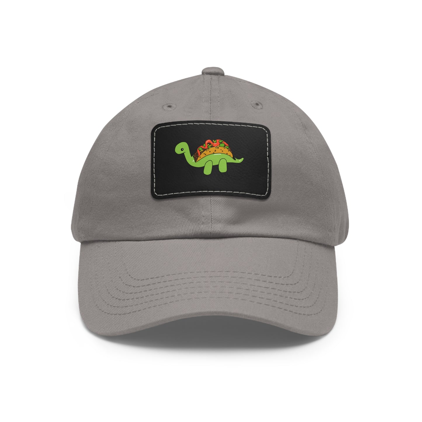 Dad Hat with Leather Dino Taco Patch