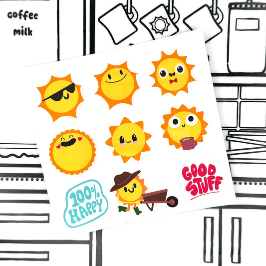 Sunny Bros Sticker Sheet