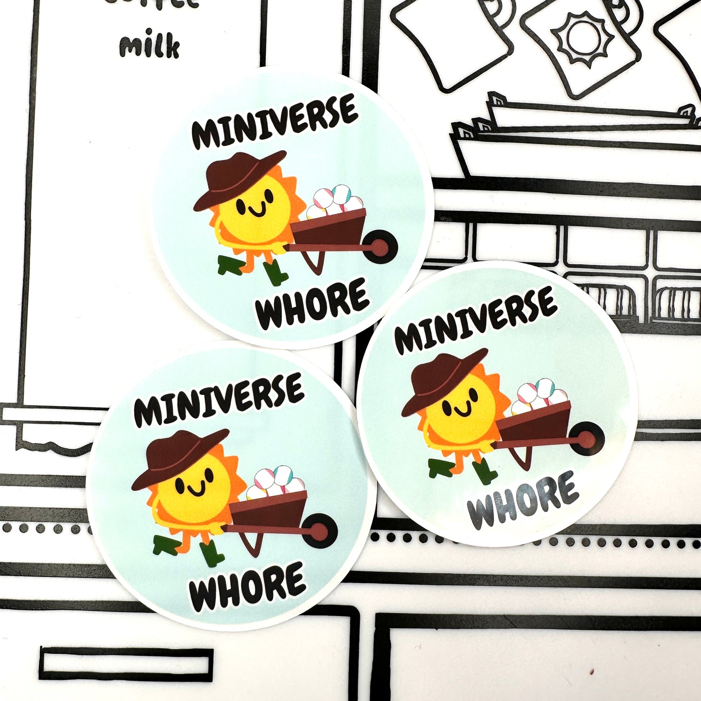 Miniverse Whore Sticker - Farmer