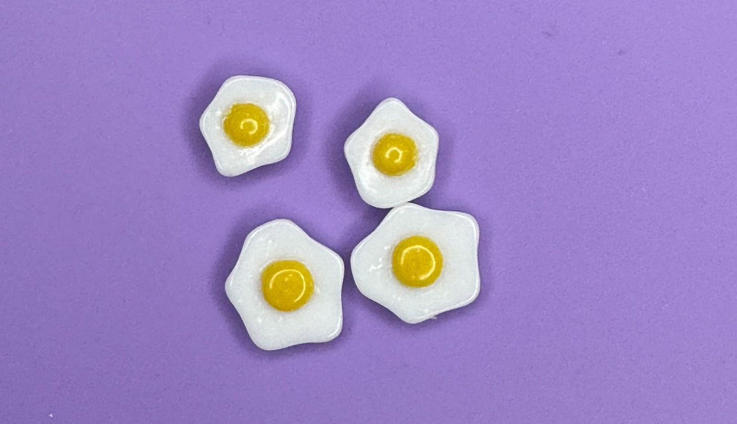 Mini 1:6 Scale Sunny Side Up Eggs