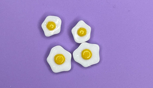 Mini 1:6 Scale Sunny Side Up Eggs