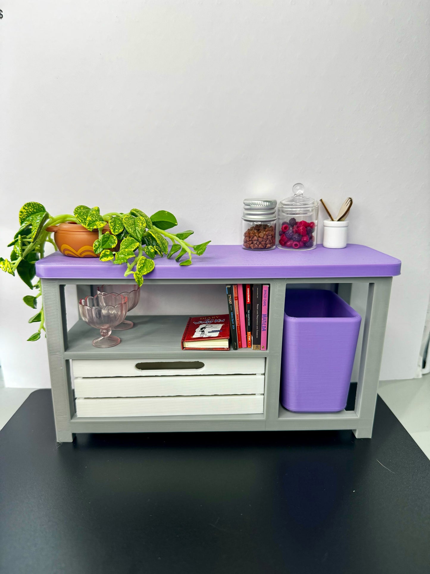 Miniature Kitchen Island - 1:6 Scale