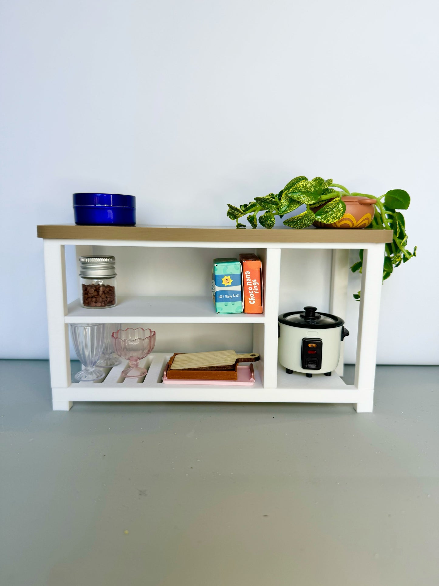 Miniature Kitchen Island - 1:6 Scale